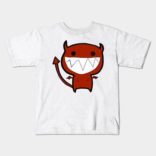 the devil smile Kids T-Shirt